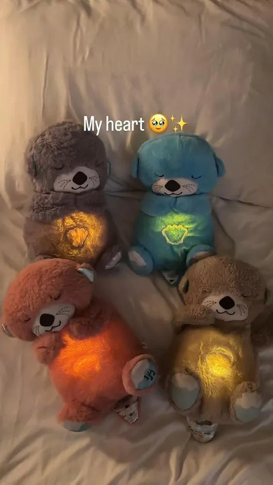 MOROVIK Teddy Bear Sound Toy with Light and Music for Kids Stuffed Animal Plush Toys 1-5 Years Boys Girls Birthday Gift 