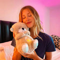 MOROVIK Teddy Bear Sound Toy with Light and Music for Kids Stuffed Animal Plush Toys 1-5 Years Boys Girls Birthday Gift 